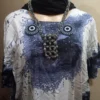 Blue and White Summer Katfan with accessories